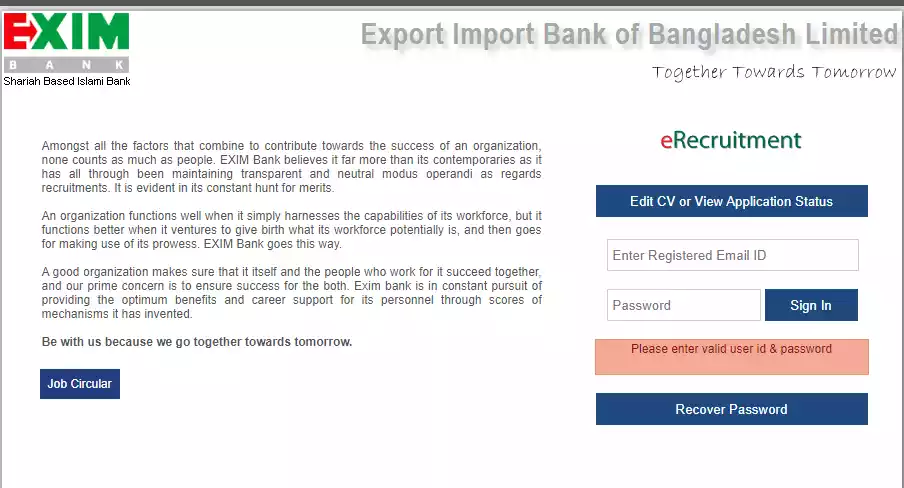 Exim Bank Career Apply 2024 🎗️ Exim Bank Ltd - Career.Eximbankbd.Com 32 exim bank career job circular